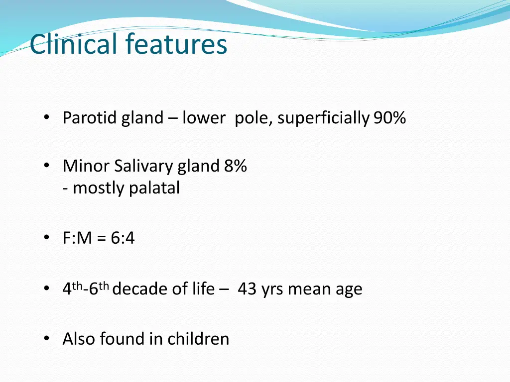 clinical features 2