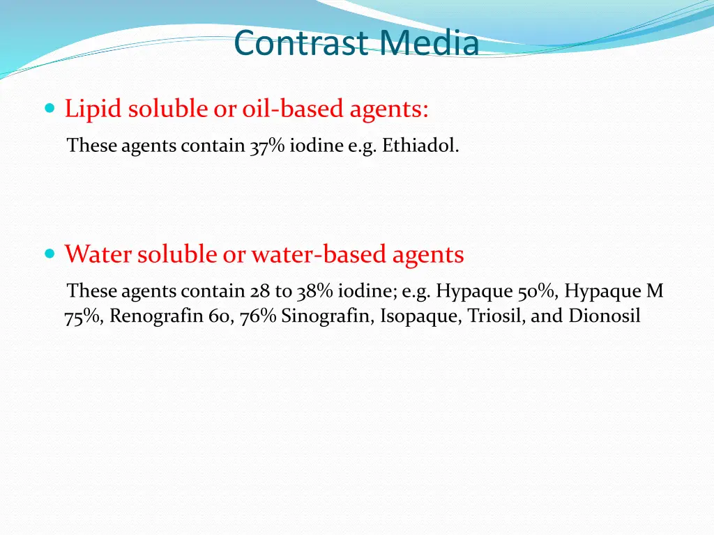 contrast media