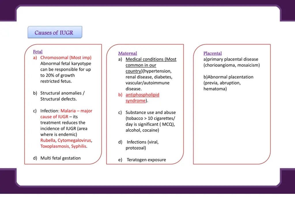 causes of iugr causes of iugr