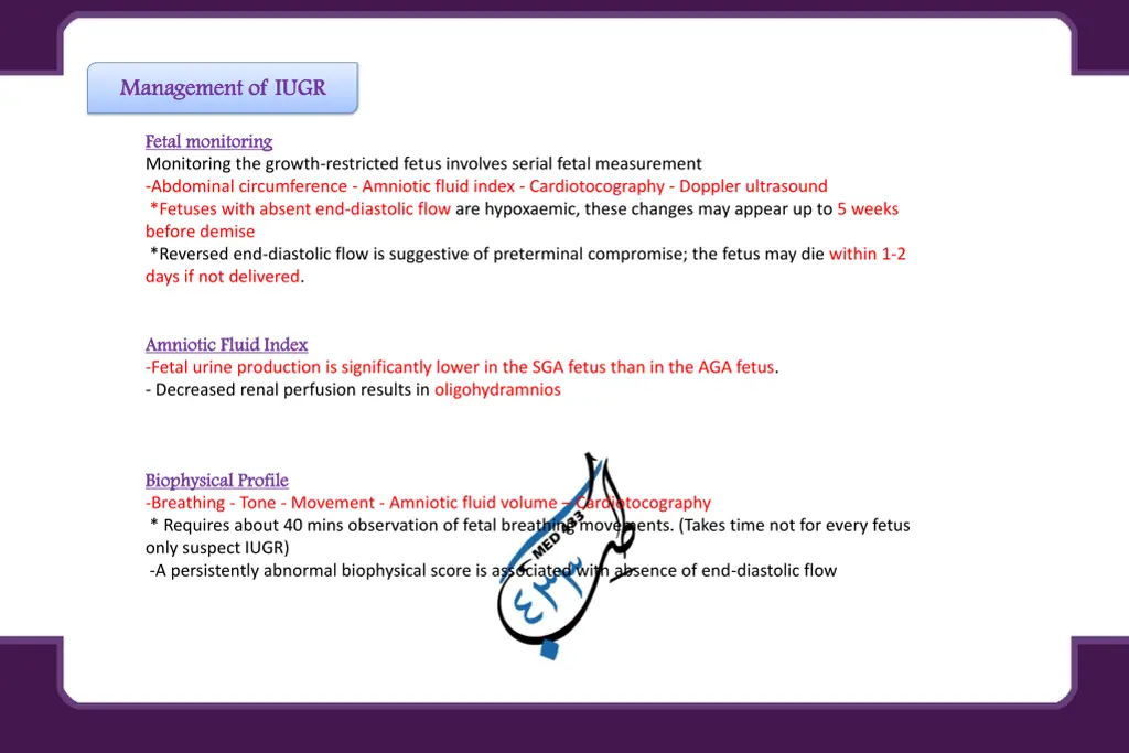 management of iugr management of iugr