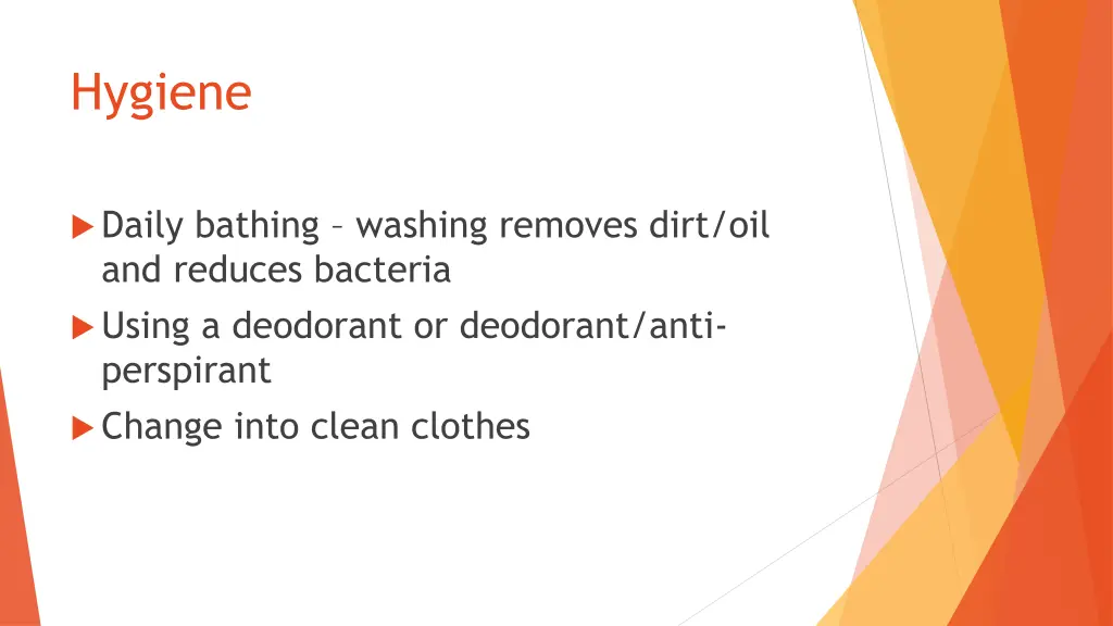 hygiene