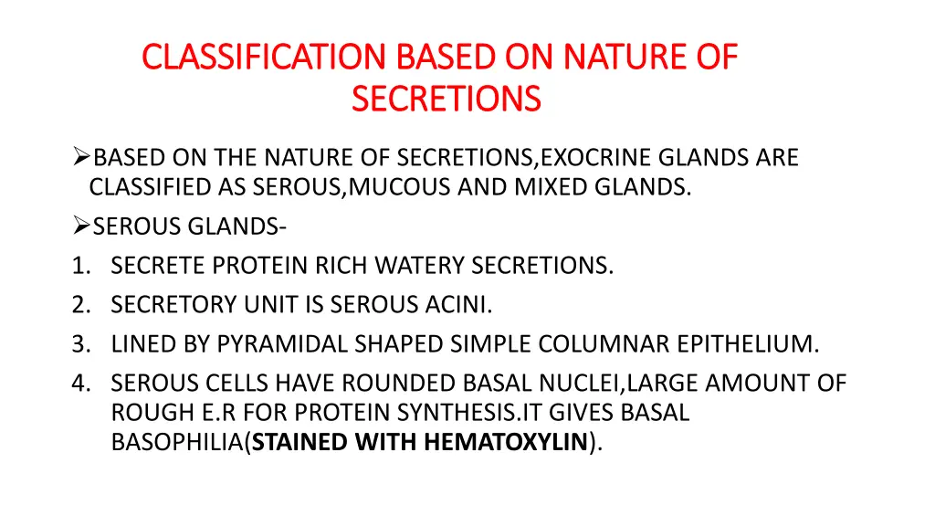 classification based on nature of classification