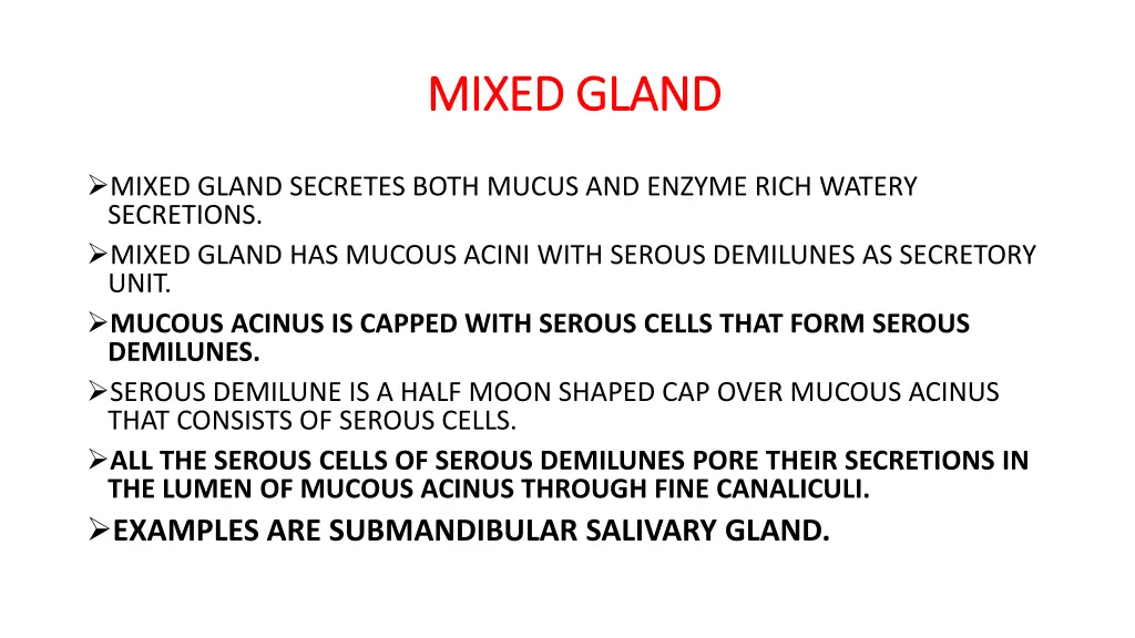 mixed gland mixed gland