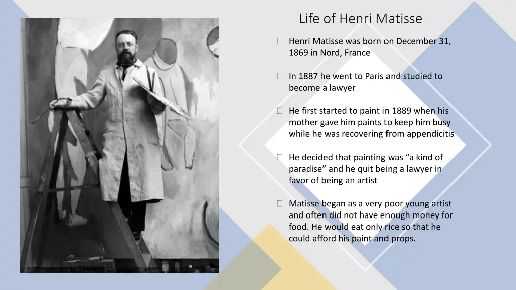 life of henri matisse