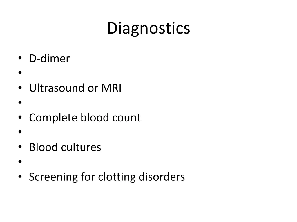 diagnostics