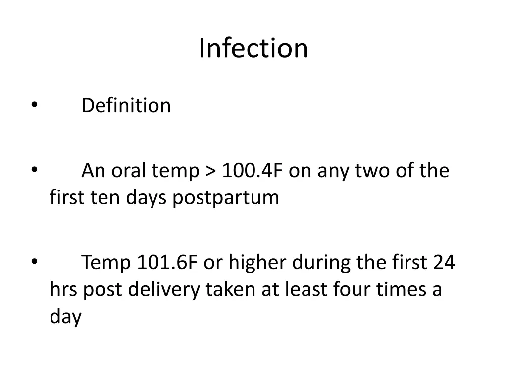 infection