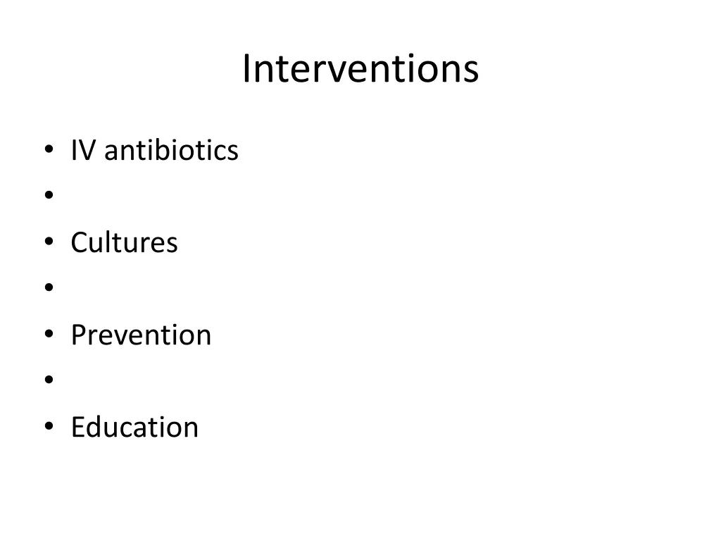 interventions