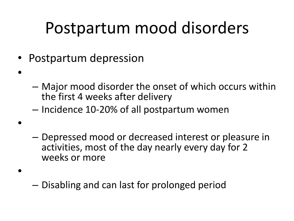 postpartum mood disorders 2