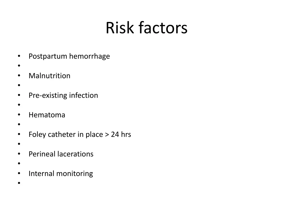 risk factors 2