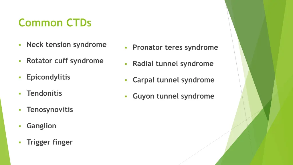 common ctds