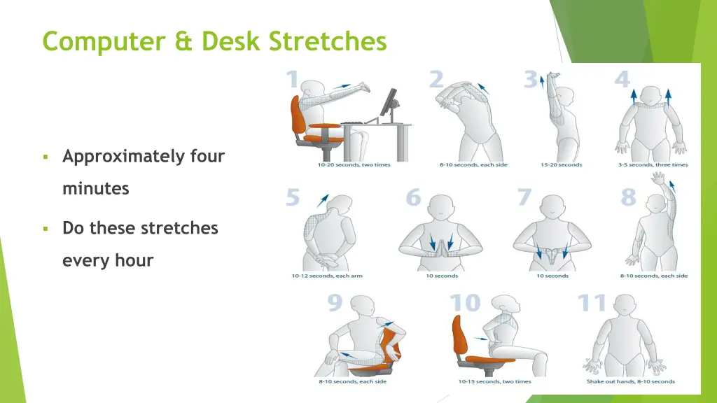computer desk stretches