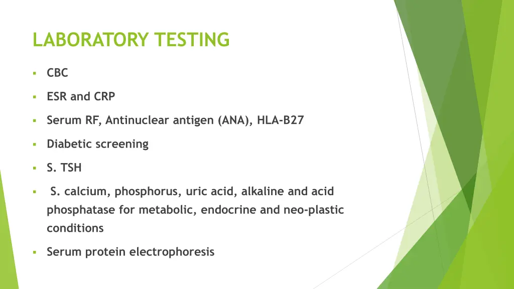 laboratory testing