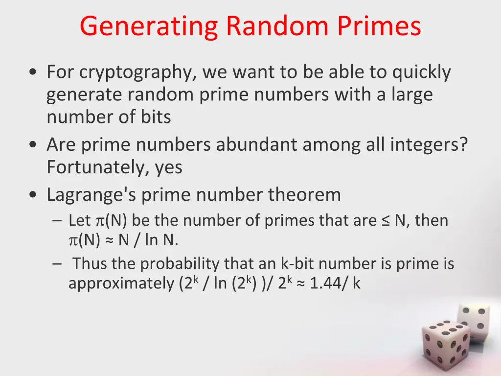 generating random primes