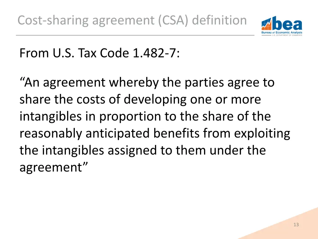 cost sharing agreement csa definition