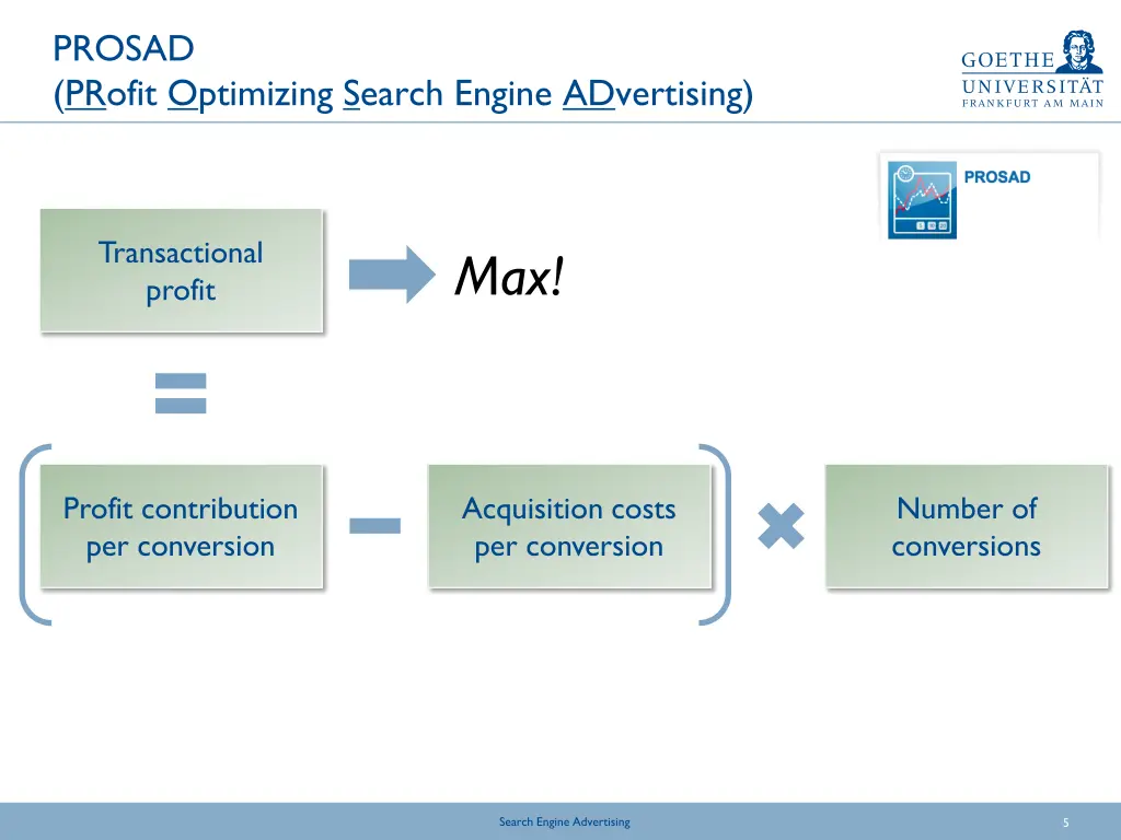 prosad profit optimizing search engine advertising