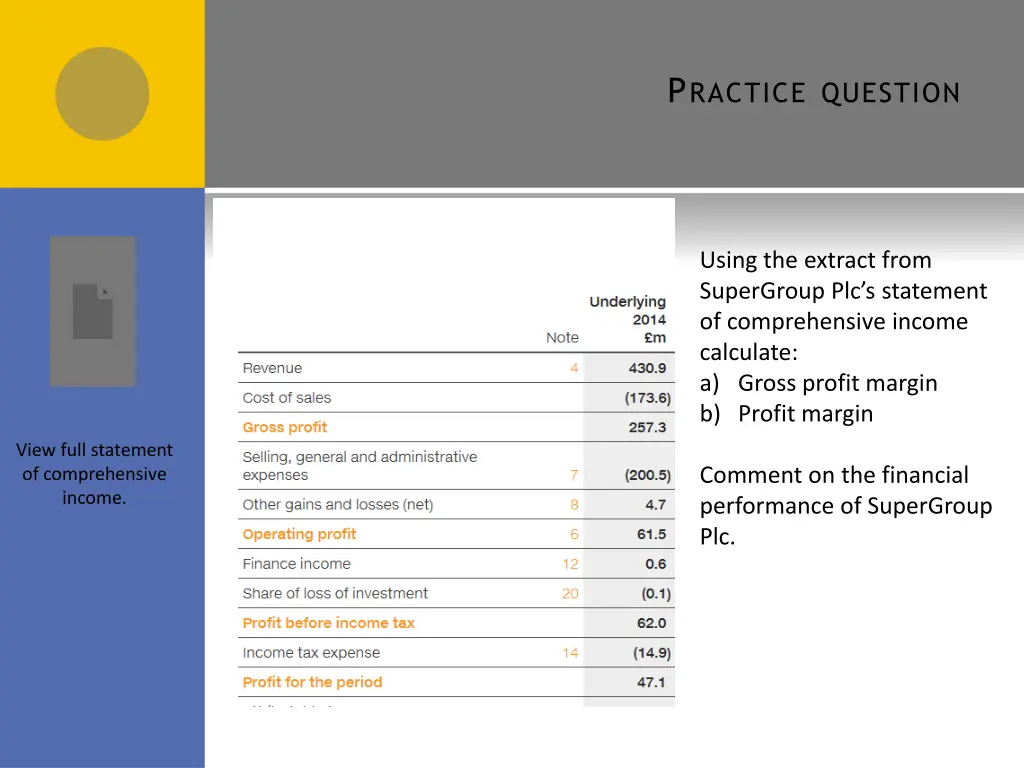 p ractice question