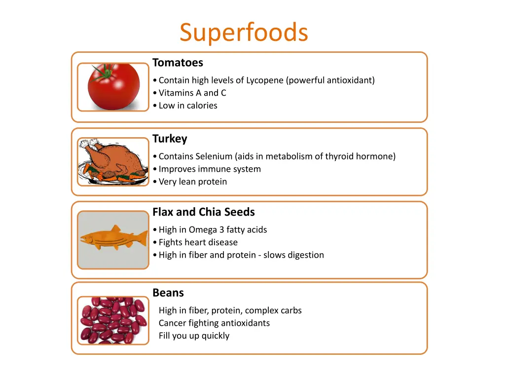 program 4 healthy food choices superfoods 2
