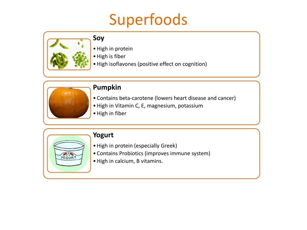 program 4 healthy food choices superfoods 3