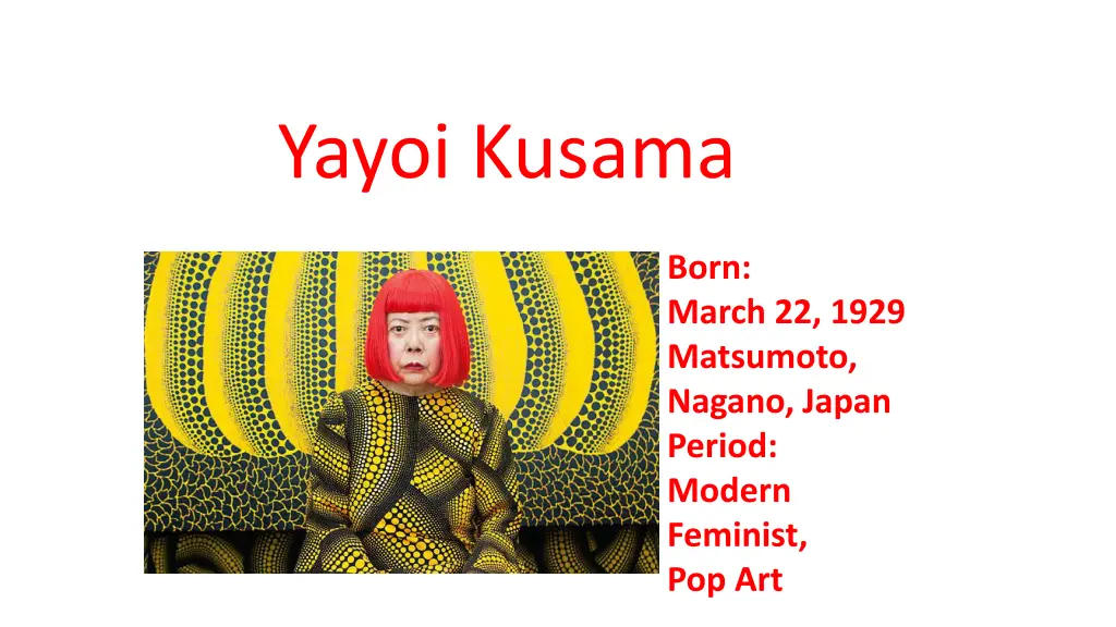 yayoi kusama