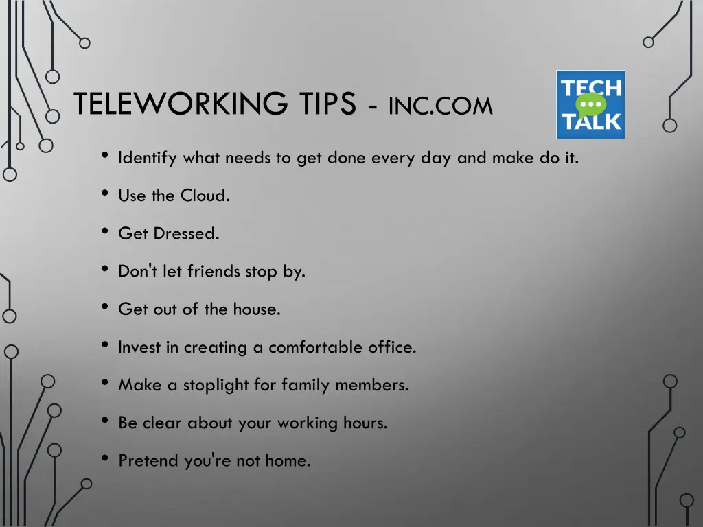 teleworking tips inc com