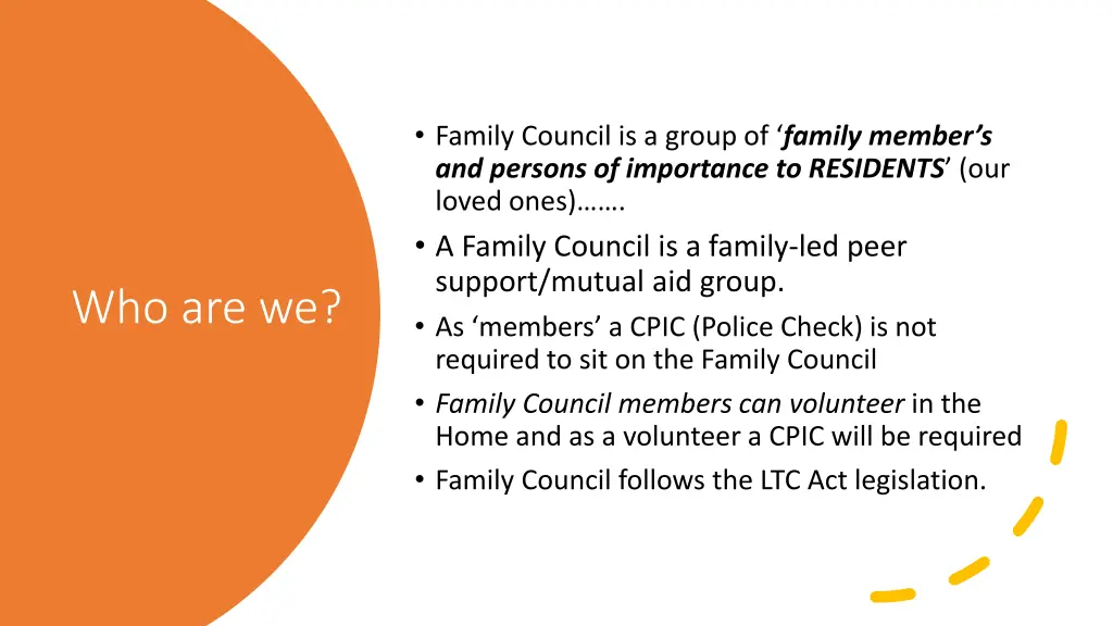 family council is a group of family member
