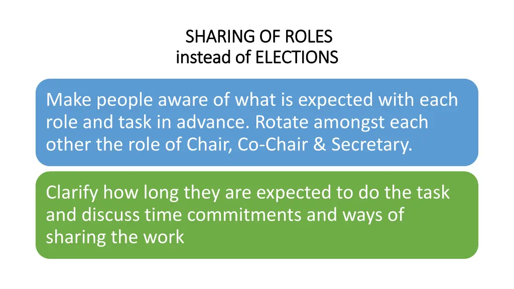 sharing of roles sharing of roles instead