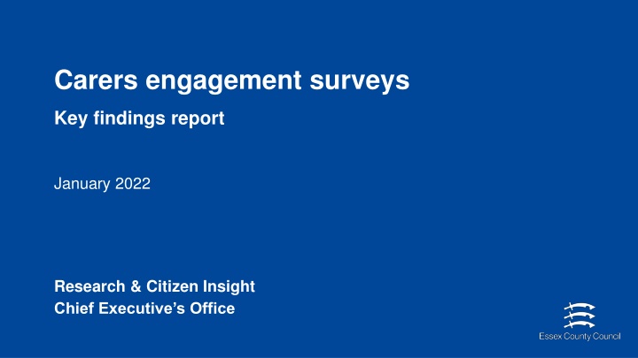 carers engagement surveys