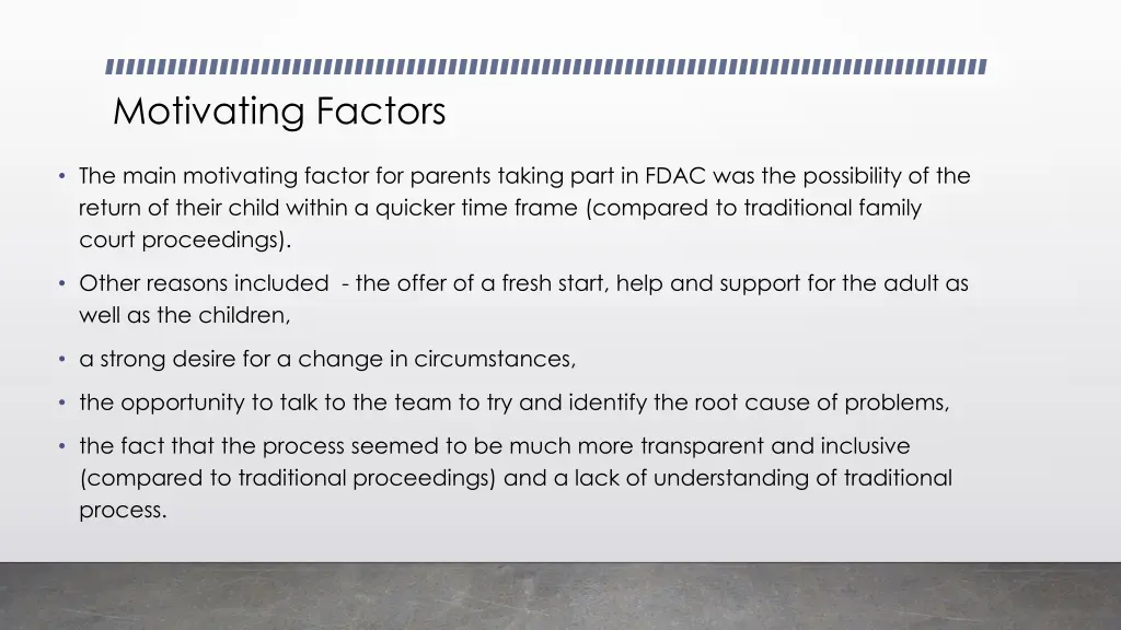motivating factors