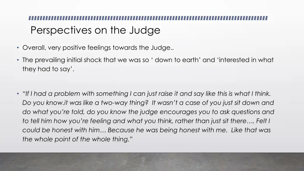 perspectives on the judge