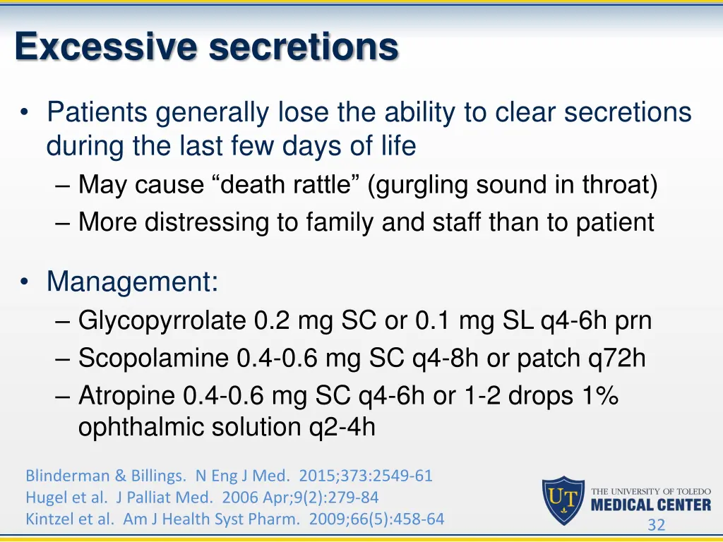 excessive secretions