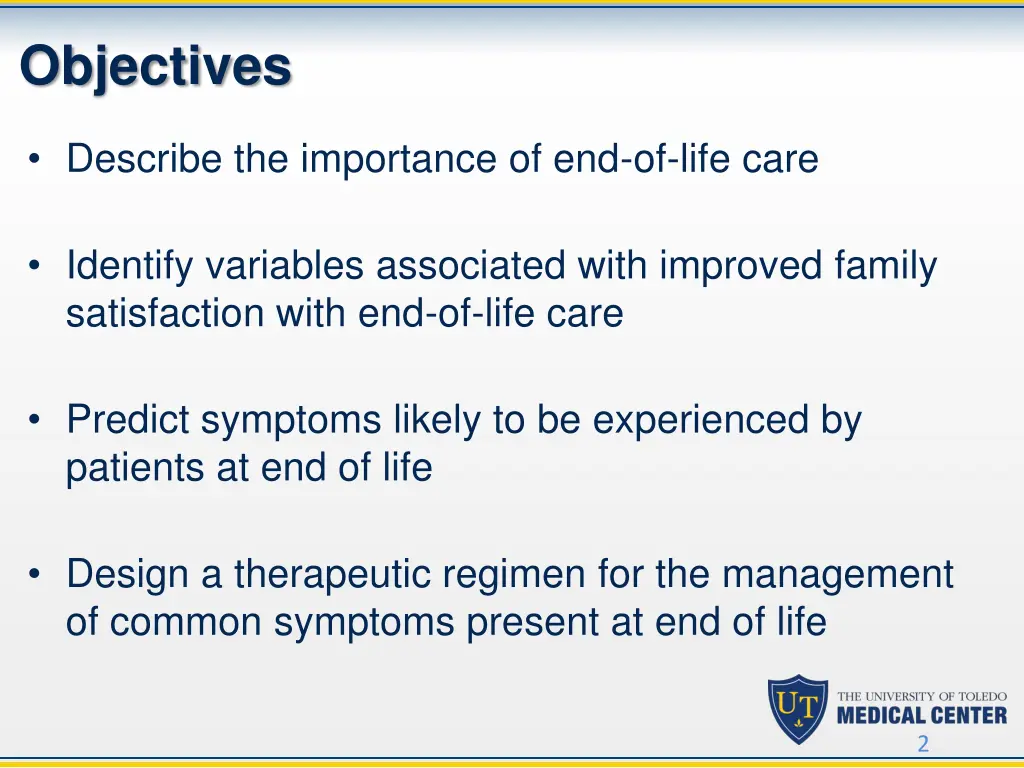 objectives