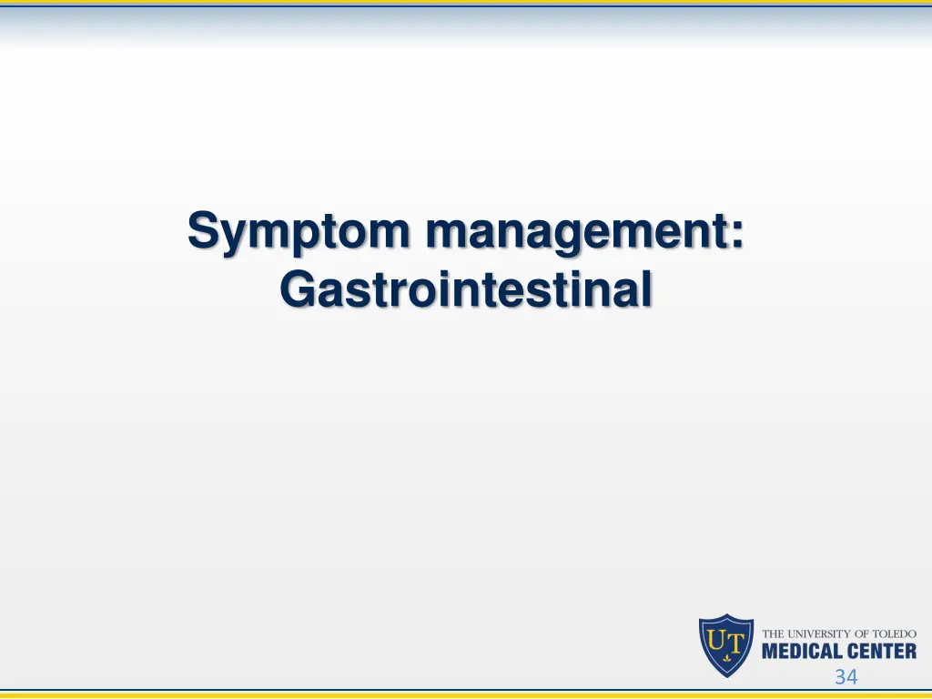 symptom management gastrointestinal