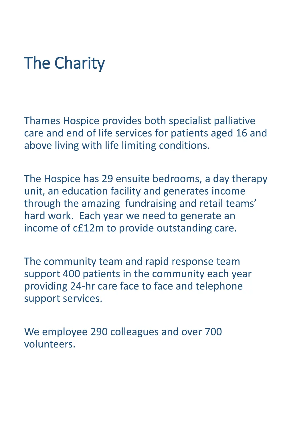 the charity the charity