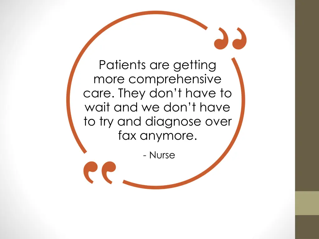 patients are getting more comprehensive care they