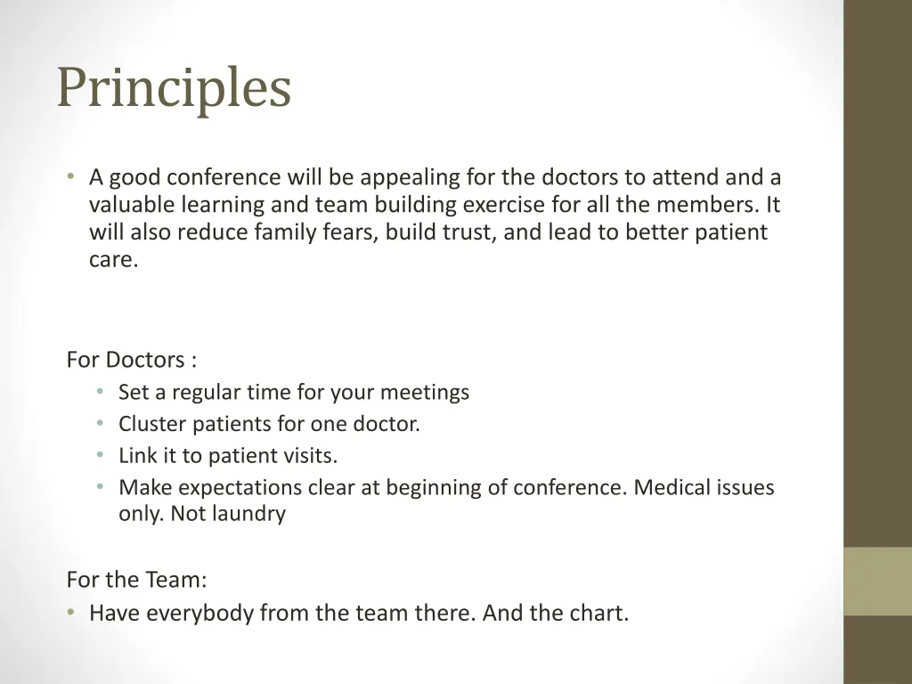 principles