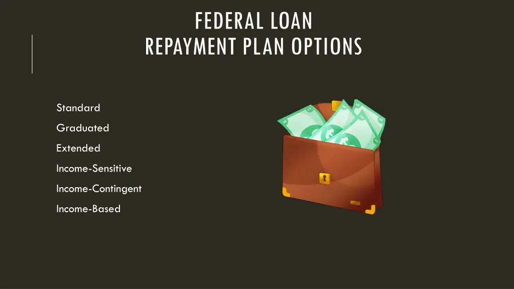 federal loan repayment plan options
