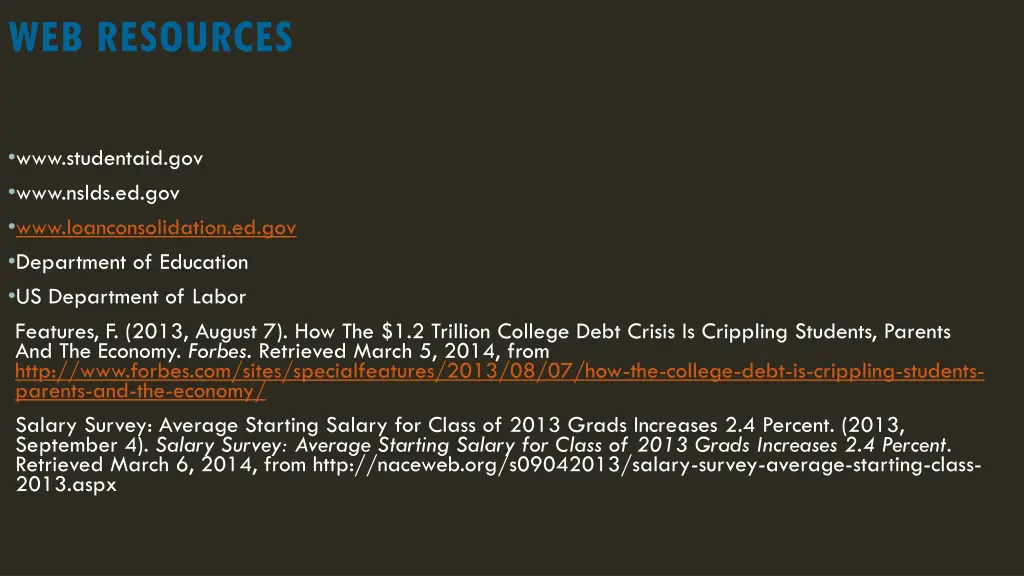 web resources