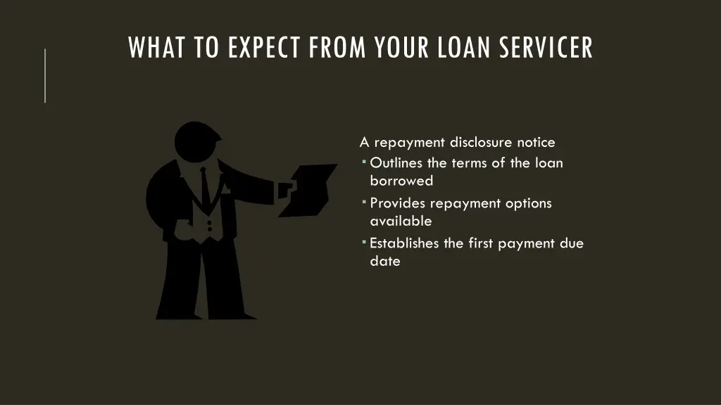 what to expect from your loan servicer