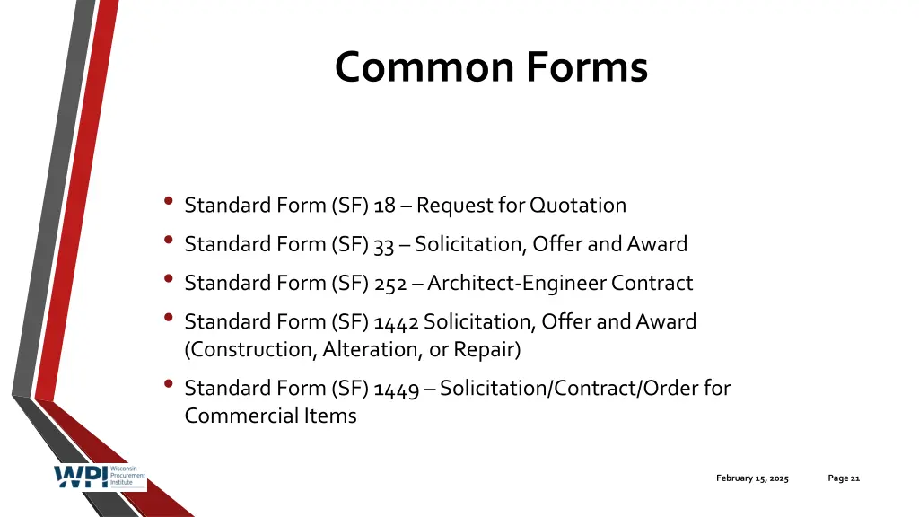 common forms