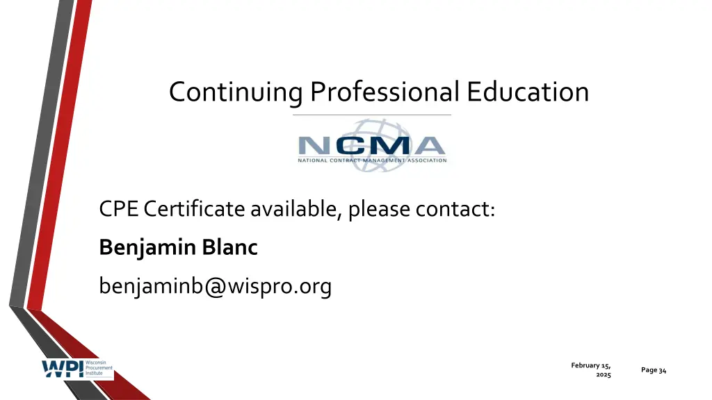 continuing professional education
