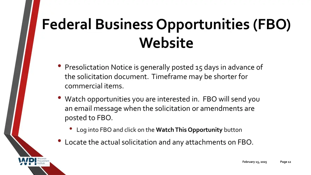 federal business opportunities fbo website