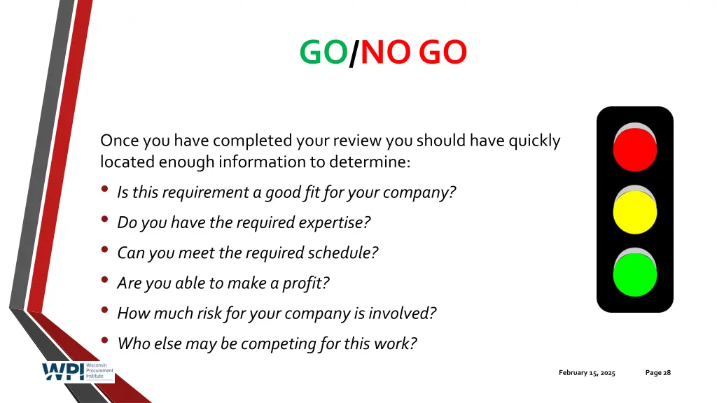 go no go