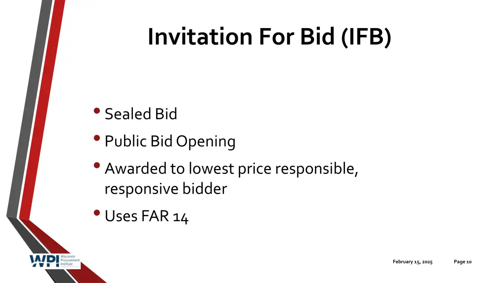 invitation for bid ifb