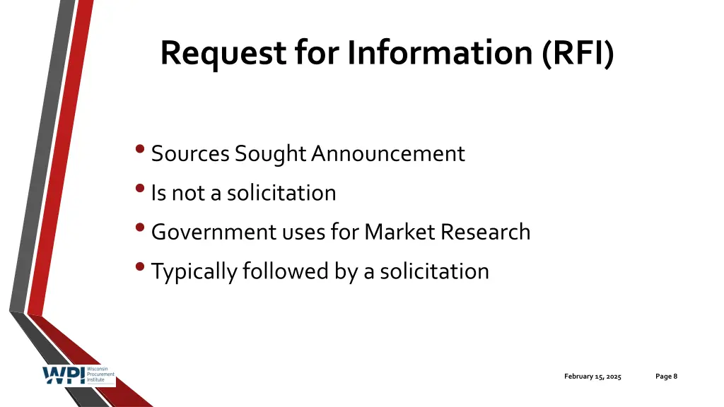 request for information rfi