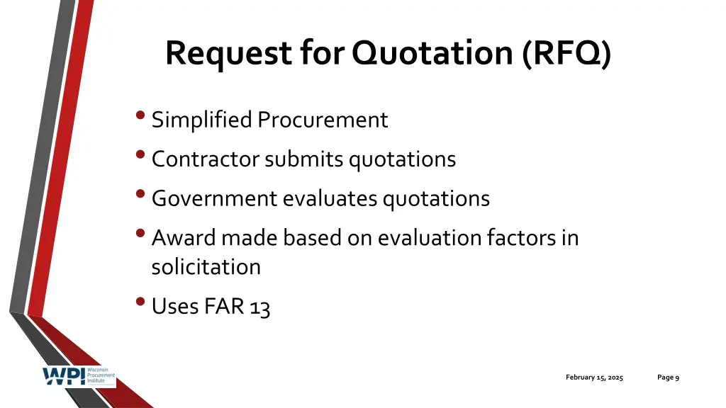 request for quotation rfq