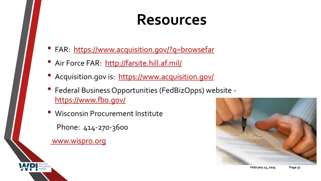 resources