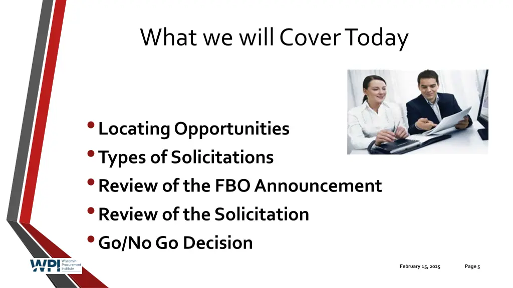 what we will cover today