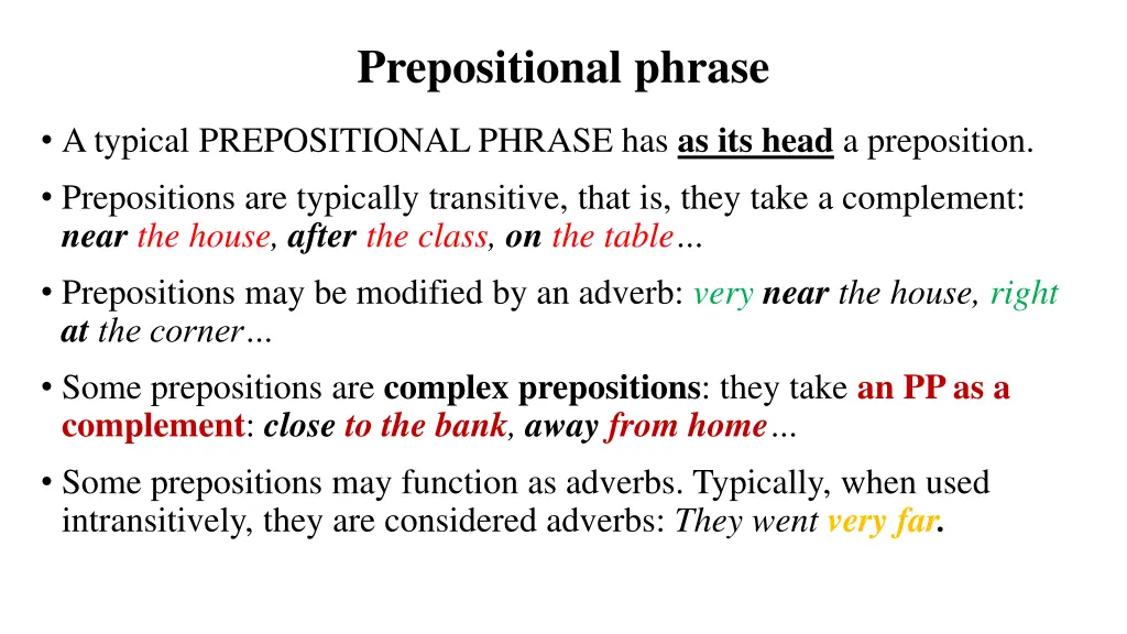 prepositional phrase