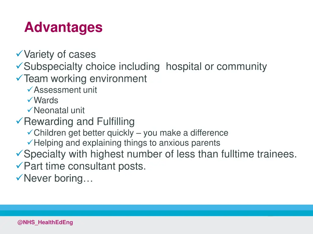advantages