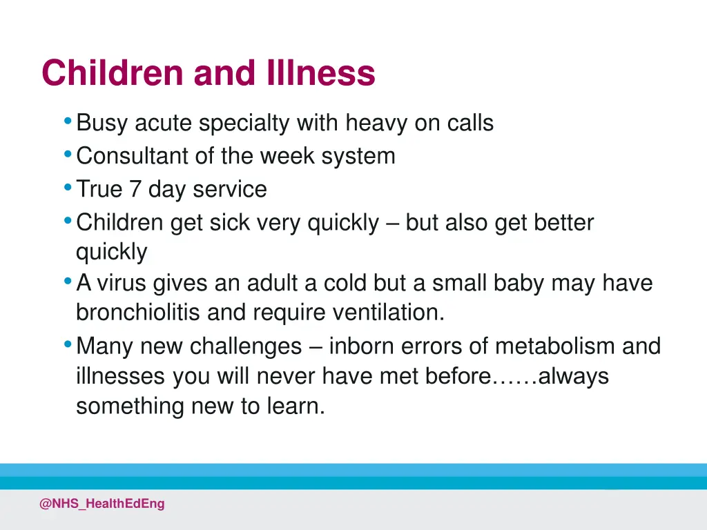 children and illness